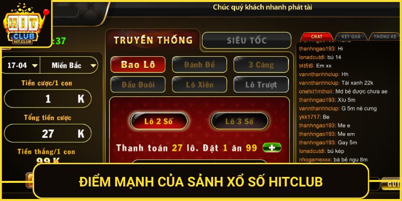 Xổ Số HitClub – Quay Thưởng Hấp Dẫn Mỗi Ngày 2026 2 Diem Manh Cua Sanh Xo So Hitclub