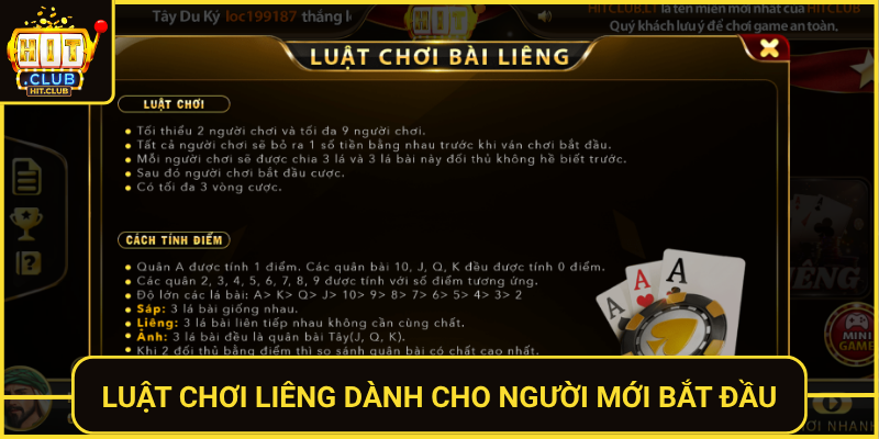 Game Bài Liêng HitClub – Đỉnh Cao Bài Đổi Thưởng Online 1 Luat Choi Lieng Danh Cho Nguoi Moi Bat Dau
