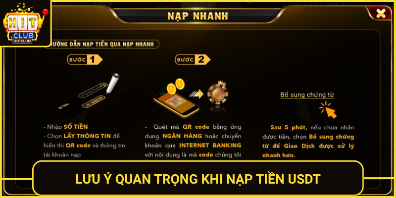 Nạp Tiền USDT Tại HitClub Nhanh Và Không Giới Hạn 3 Luu Y Quan Trong Khi Nap Tien Usdt