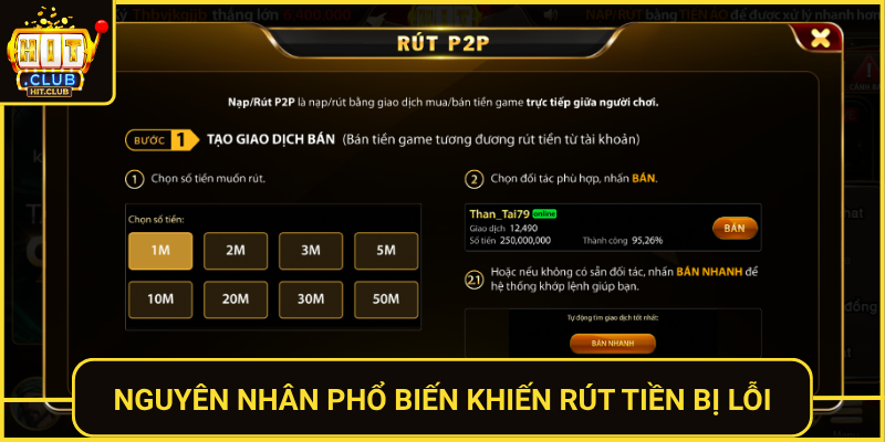Rút Tiền Bị Lỗi HitClub – Nguyên Nhân Và Cách Xử Lý 1 Nguyen Nhan Pho Bien Khien Rut Tien Bi Loi