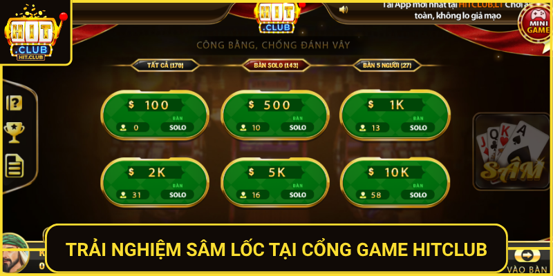 Sâm Lốc HitClub – Tựa Bài Miền Nam Đỉnh Nhất Online 3 Trai Nghiem Sam Loc Tai Cong Game Hitclub