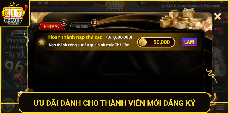 Uu Dai Danh Cho Thanh Vien Moi Dang Ky